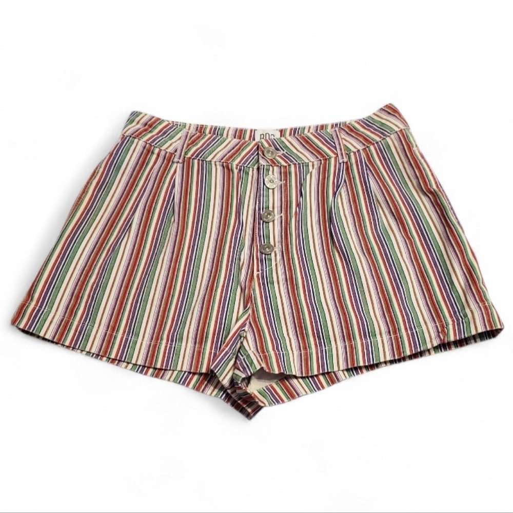 BDG Urban Outfitters Women's Striped Cotton Retro Lisbon Shorts 10 - Picture 3 of 8